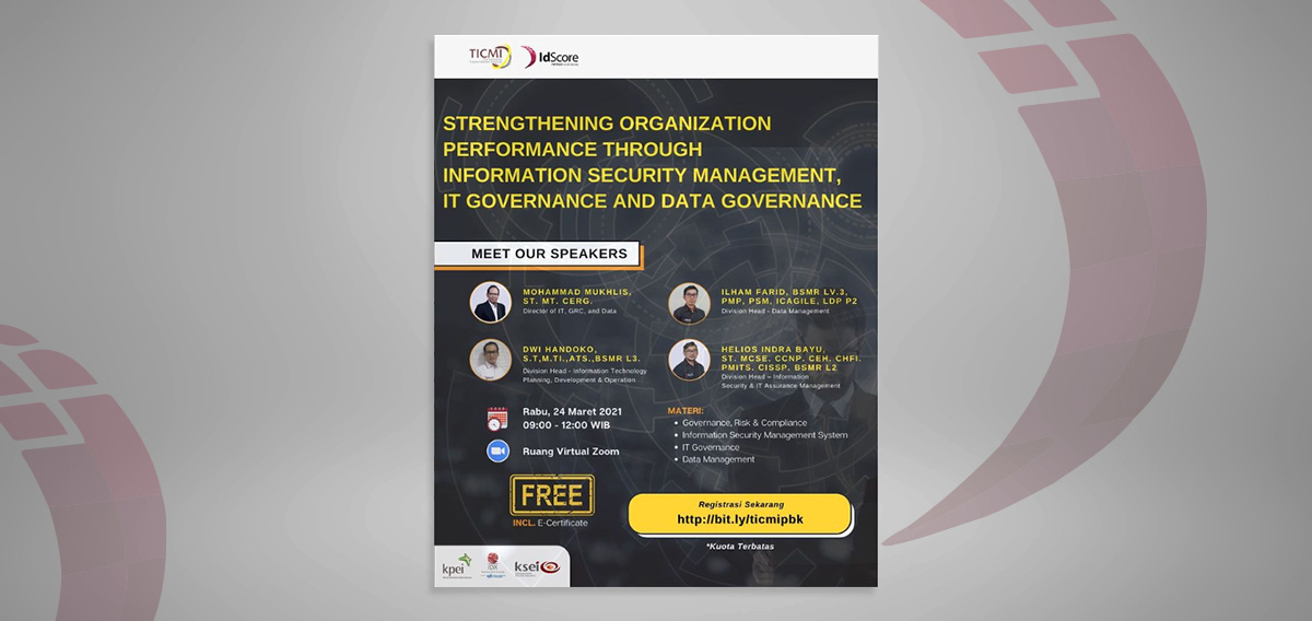 IT Governance, Data Governance, IdScore, PEFINDO Biro Kredit 